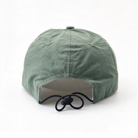 Casquettes plates personnalisées en gros, casquette en nylon, casquette snapback à 5 panneaux, casquette unisexe respirante avec cordon de serrage pour le camping en plein air
