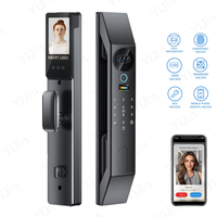 Kunci Pintu Pintar Otomatis Wishome WiFi Digital 3D Pengenal Wajah Kartu Kamera Harga Terjangkau Biometrik Tanpa Kunci