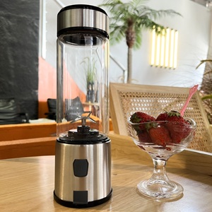 Grosir penghancur es 7.4V blender buah mini blender portabel botol kaca isi ulang pembuat <span class=keywords><strong>smoothie</strong></span> usb Tangan - Product Image 3