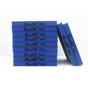 Tamponi Abrasivi Flessibili <span class=keywords><strong>a</strong></span> Doppia Faccia in Spugna Morbida per <span class=keywords><strong>Lucidatura</strong></span> di Metallo, Legno e <span class=keywords><strong>Mobili</strong></span>, Tamponi per Levigatura <span class=keywords><strong>a</strong></span> Secco e Umido - Product Image 2