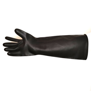 EPI Noir extérieur <span class=keywords><strong>orange</strong></span> intérieur Gants industriels robustes pour les agriculteurs Gants en caoutchouc pour protéger les mains - Product Image 2