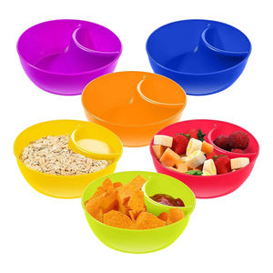 En gros, Bols à trempette et à collation, récipients de mélange compartimentés pour fêtes, soirées cinéma, buffets, apéritifs, pique-niques et salles de pause - Product Image 1