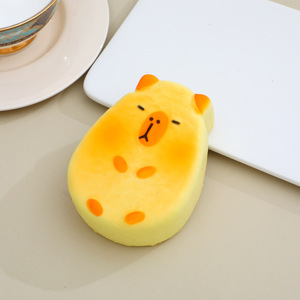 Juguete Antiestrés Súper Suave de Goma de Lenta Recuperación con Forma de Rebanada de Pan y Hombre de Galleta, Accesorio Creativo para Fotos - Product Image 6