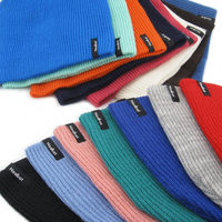 Bonnet en tricot jacquard unisexe automne/hiver, couleur unie, décontracté, pour le ski et les voyages