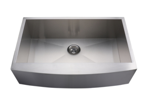 Fregadero de granja de acero inoxidable de 33 pulgadas, cuenco Rectangular individual, delantal de cocina de 1,0-1,2mm de espesor, Radio cero frontal - Product Image 3