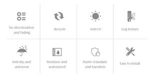 Losetas de Madera Compuesta para Exteriores, Color Personalizado, Protección Ambiental, Marca SHENGCHENG, Encajables - Product Image 4