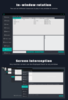Multi-screen Software, Custom Window Size, Software for Playing Different Contents