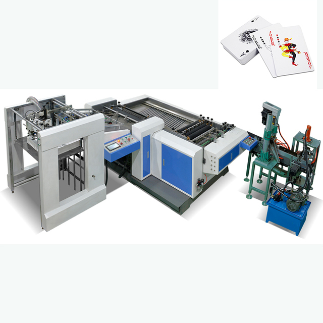 High Speed Automatic Playing Cards Matching Collating Slitting Machine Poker Playing Card Making Machine