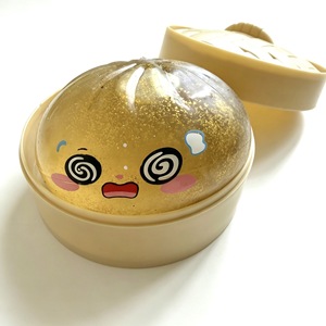 Juguete antiestrés de goma con diseño de dumpling relleno al vapor, con sonido, creativo, de simulación, con purpurina, para desestresar, regalo. - Product Image 3