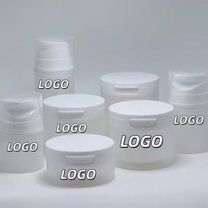 New Arrive 30ml 100ml PP Airless <b>Pump</b> <b>Bottles</b> White Face Cream Jar Screen Printed Custom Logo for Cosmetic 150g - Product Image 1