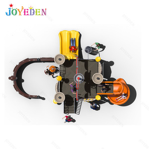Chất lượng cao lớn ngoài trời vui chơi giải trí thiết bị tàu cướp biển Toddler nhựa trẻ em sân chơi trượt ngoài trời cho các trường học - Product Image 6