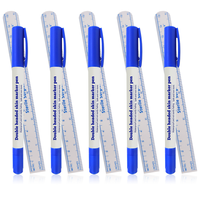 Stylos marqueurs à double pointe pour sourcils, personnalisés KHY, pour hôpitaux et usage médical, encre violette non toxique, stériles, marqueurs chirurgicaux pour la peau
