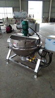 Bouilloire chemisée électrique à chauffage au gaz Machine de fabrication de petite marmite en acier inoxydable