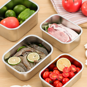 Boîte à lunch en acier inoxydable avec couvercle pour conserver les fruits frais, boîte à lunch bento, boîte à lunch personnalisée de qualité supérieure - Product Image 3