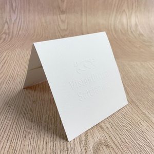 Tarjetas de Agradecimiento con Logotipo en Relieve, Papel Texturizado de Alta Calidad de 250 g/m², Juego de Tarjetas de Visita Personalizadas, Tarjetas de Cartulina Impresas para Pequeñas Empresas - Product Image 3