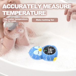 Neugeborene Dusche Essentials Wiederauf ladbare Wasser temperatur überwachung Sicherheit Schwimmendes Spielzeug Baby Bad <span class=keywords><strong>Thermometer</strong></span> mit LED RGB Licht - Product Image 5