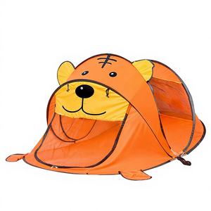 Tentes Pop-up Tigre Orange de Mongolie en Gros pour Enfants, Maison de Jeu de Camping avec Moustiquaire 100% Polyester - Product Image 1