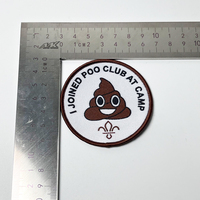 Patch brodé humoristique fantaisie pour vêtements, à coudre, pour club de camping, DIY, patch de blague, broderie pour vêtements