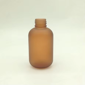 <span class=keywords><strong>120ml</strong></span> 4oz hổ phách Frosted vuông Pet nhựa rỗng chai lotion với nắp tre bơm con dấu hộp đóng gói - Product Image 3