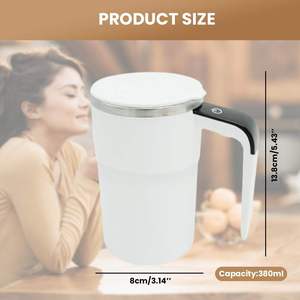 Portable Smart Temperature Sensing Magnetic Stirring Cup Stainless Coffee Mug Auto Stirring Cup <b>Automatic</b> Coffee Stirring Mug - Product Image 3