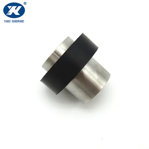 Butoir de <span class=keywords><strong>porte</strong></span> robuste en acier inoxydable multi-tailles, moderne, à fixation au sol avec anneau en caoutchouc, vente directe usine - Product Image 2
