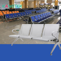 Usine KANGTEK Vente en gros Chaises de salle d'attente d'hôpital Chaise d'attente 3 places en acier inoxydable pour aéroport