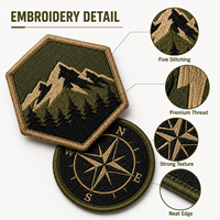 Insigne brodé personnalisé, badge d'aventure en plein air, vente en gros, style tactique OEM, crête auto-agrippante pour sac à dos, veste, chapeau