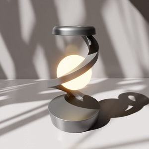 <span class=keywords><strong>Lampe</strong></span> de table à <span class=keywords><strong>suspension</strong></span> rotative avec chargeur sans fil 15W, lumière d'ambiance RGB, décoration d'intérieur multifonctionnelle - Product Image 5