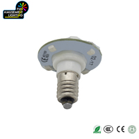 Lumières ponctuelles à LED 24V 12LED 2835 SMD E14 IP44 en plastique/PC rouge, couleur unique, éclairage permanent pour parcs à thème, attractions de carnaval, CRI