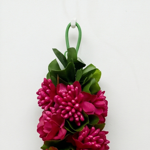 Artificial Flower Garland Red <b>White</b> Floral <b>Hanging</b> Decoration Wedding Mandap Temple Pooja Festival Home Entrance Decor - Product Image 2