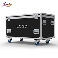 Valise de transport personnalisée en usine, empilable, antichoc, avec doublure en EVA, portable, multi-usages, en aluminium, pour câbles