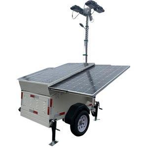 Remorque solaire mobile d'extérieur - Éclairage LED et batterie alimentés par l'énergie solaire pour les situations d'urgence - Product Image 5