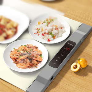 Nobico Tapis chauffant rond pour aliments 220V, en plastique résistant à la chaleur, design moderne, pour table à manger - Product Image 3