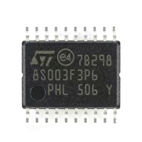 Microcontrolador STM8S003F3P6 STM8S de 8 bits, 8KB Flash, encapsulado 20-TSSOP, CI de montaje superficial, oscilador interno de 2.95V-5.5V, -40°C a 85°C