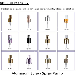 13/415 18/415 Pompa <span class=keywords><strong>Spray</strong></span> per Profumo in Alluminio Anodizzato Oro Opaco, Oro Lucido, Nero, <span class=keywords><strong>Argento</strong></span>, Oro Rosa con Tappo Superiore - MOQ10000PCS - Product Image 2
