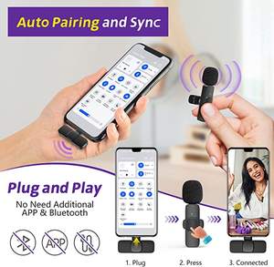 Microphone sans Fil Portable en Gros Usine pour Médias Sociaux et Interviews - Product Image 2