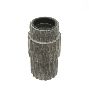Porte-bougie en bois 4x8 pouces, élégant centre de table pour la décoration intérieure - Product Image 3
