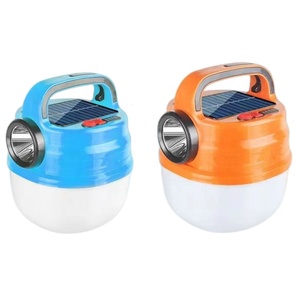 HB-V70 Đèn Lồng Khẩn Cấp Sạc Năng Lượng Mặt Trời Với Đèn 1W + 32 * Hạt Đèn LED Móc Tay Cầm Dây Sạc USB 1200MAh - Product Image 2