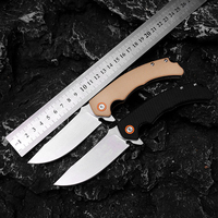Couteau pliant de camping multifonctionnel en acier D2 de qualité industrielle OEM en gros avec manche G10