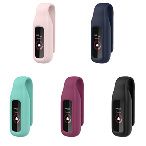 Clip en acier Accessoires intelligents universels anti-chute pour <span class=keywords><strong>Fitbit</strong></span> <span class=keywords><strong>Luxe</strong></span> Boucle de suspension Boîtier en silicone portable anti-poussière Clip en acier - Product Image 1