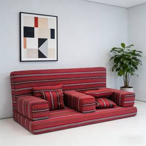 Sofá Cama Plegable y Compacto de Pana, Futón para el Suelo, Sofá Cama <span class=keywords><strong>con</strong></span> Colchón y Almohadas, Cómodo y Portátil para Invitados - Product Image 1