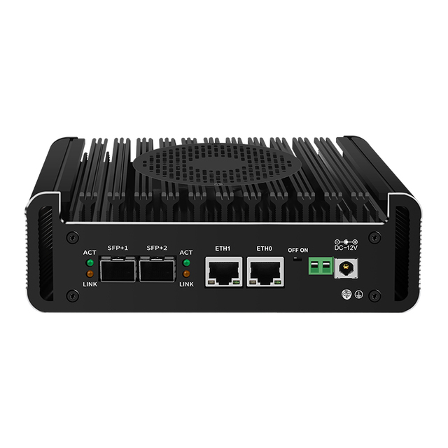 SII-ALN-2LS 2 Lan I226V 2.5G N150 DDR5 SATA3.0 M.2 Dual HD TF 12V 2*SFP+ Firewall Mini Pc Industrial