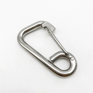 6*60mm paslanmaz çelik 316 basit çırpıda kuşgözü ile yaylı kanca Metal güvenlik karabina - Product Image 3