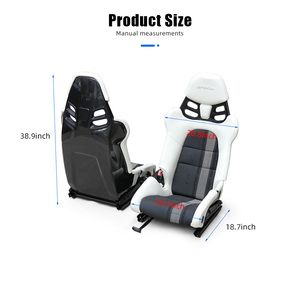 Asientos de fibra de carbono seca de primera calidad, personalizables, en cuero Nappa Alcantara negro y rojo, edición Track para Porsche 911GT3 RS - Product Image 5