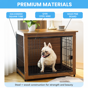 Jaula <span class=keywords><strong>de</strong></span> madera para perros para uso doméstico, con área <span class=keywords><strong>de</strong></span> baño separada, caseta interior para Shiba Inus, perros pequeños/medianos, para todas las estaciones, fabricada en China, tipo <span class=keywords><strong>de</strong></span> cierre - Product Image 6