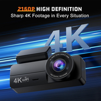 Dash Cam 4k Mini Hidden Driver Car Dvr Video Recorder Dash Cam Dashcam Camera avant et arrière avec Wifi Fhd Night Vision Auto