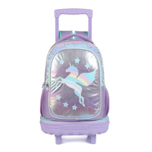 Filles dessin animé sac <span class=keywords><strong>à</strong></span> dos <span class=keywords><strong>à</strong></span> <span class=keywords><strong>roulettes</strong></span> <span class=keywords><strong>licorne</strong></span> détachable sac <span class=keywords><strong>à</strong></span> dos enfants chariot <span class=keywords><strong>cartable</strong></span> pour les filles - Product Image 1