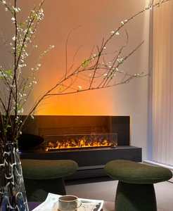 Tonya Cheminée électrique LED autoportante décorative pour salon, avec protection contre la pénurie d'eau, en promotion, vente en gros - Product Image 3