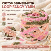 Fil à tricoter écologique teint en filature, 100 % polyester, doux et texturé, pour la confection de pulls, écharpes et couvertures, vente en gros Chine