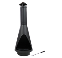 Venta Directa de Fábrica, Mesa Chimenea para Patio con Altura Ajustable, Chimenea de Leña